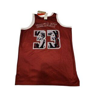 Kobe Bryant Lower Merion Red #33 Basketball Jersey Headgear Classics Size XL